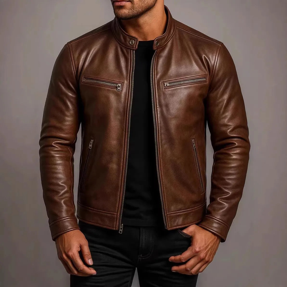 David | Classic Biker Jacket