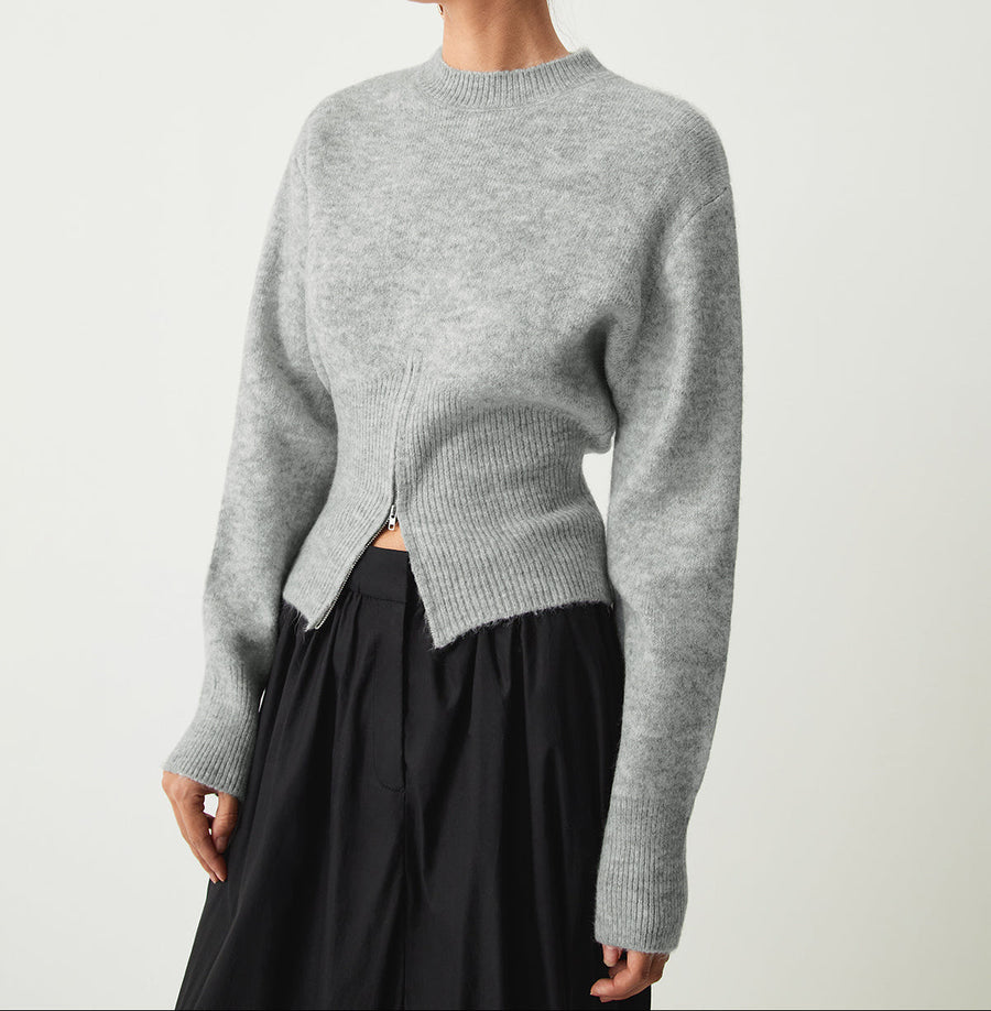 Rosalind | Soft Half Zip Knit Sweater