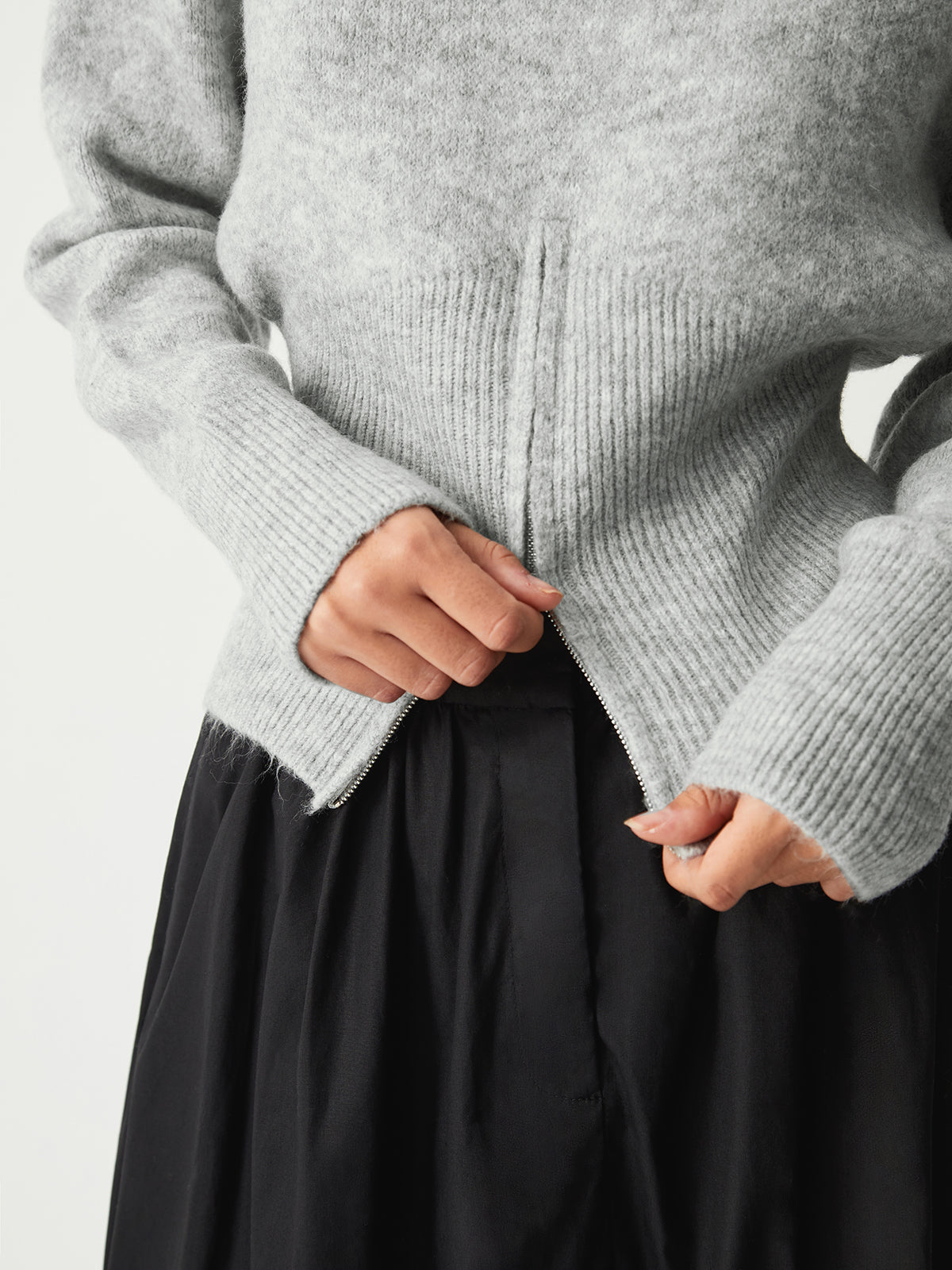 Rosalind | Soft Half Zip Knit Sweater