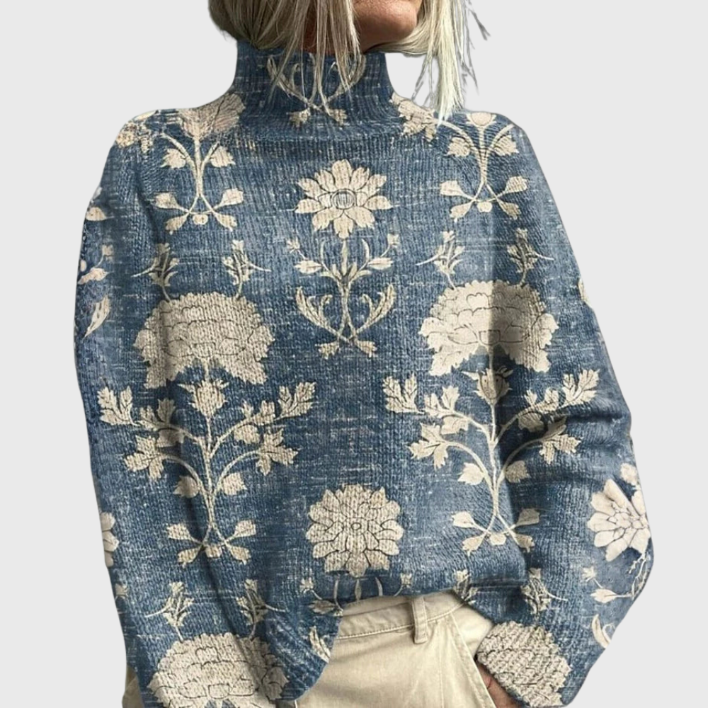 Guinevere | Cozy High Neck Knit Sweater