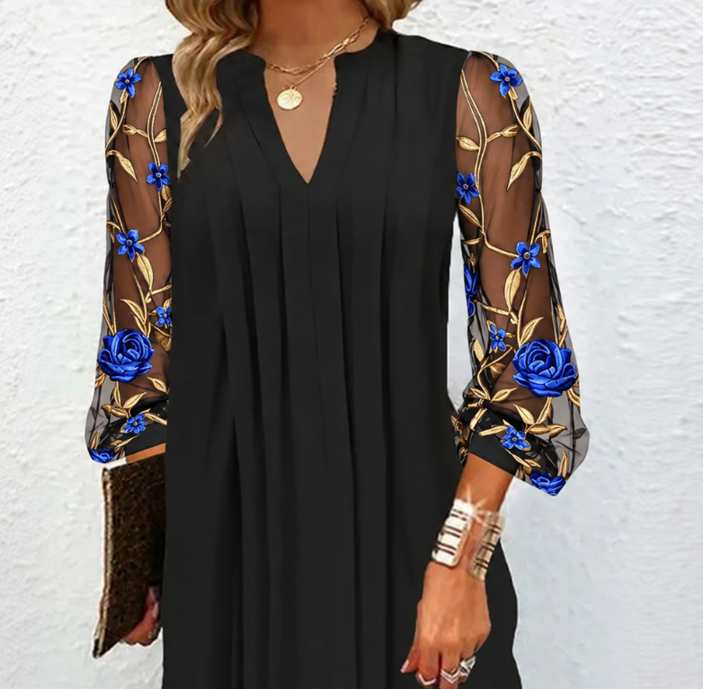 Damille | Floral Mesh Dress