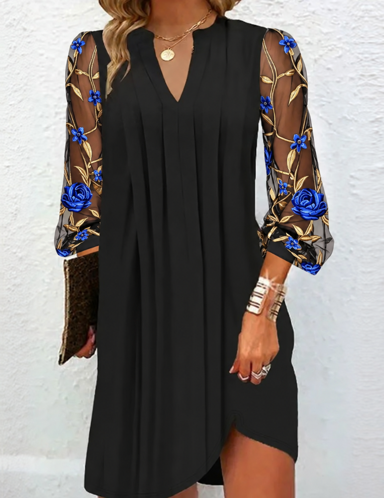 Damille | Floral Mesh Dress