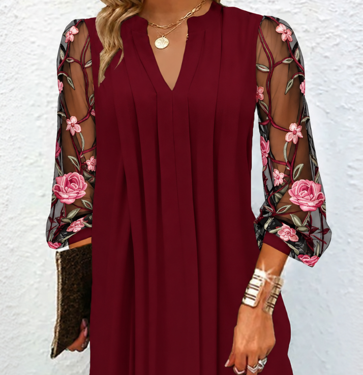 Jamille | Floral Mesh Dress