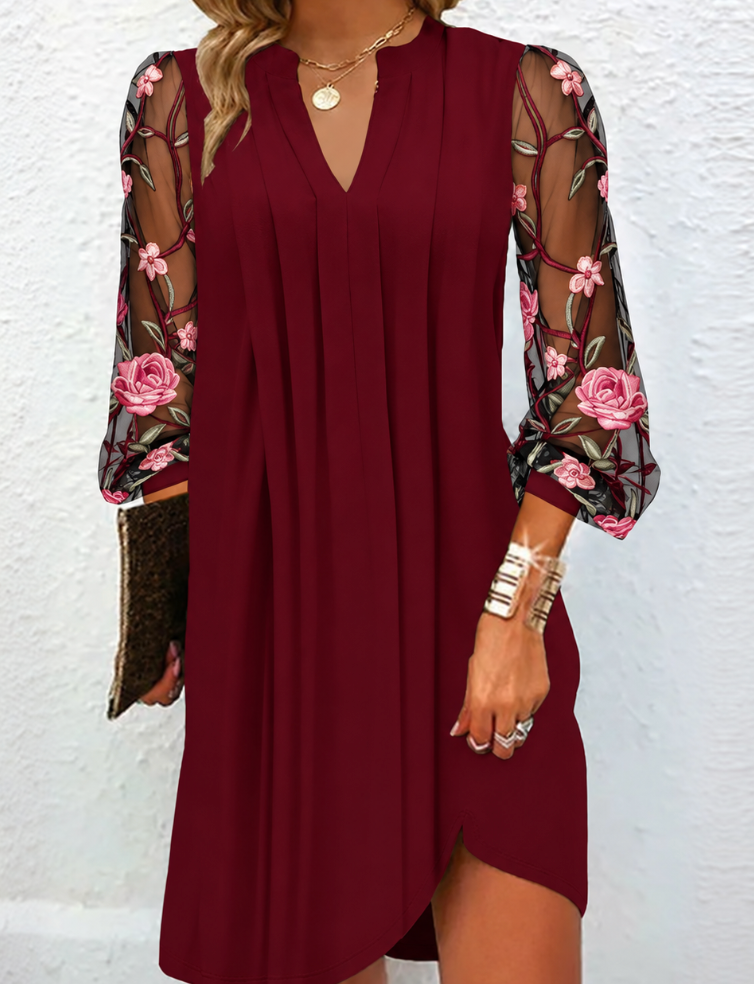 Jamille | Floral Mesh Dress