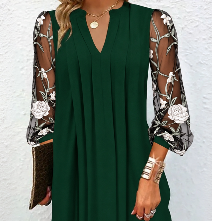 Lamille | Floral Mesh Dress
