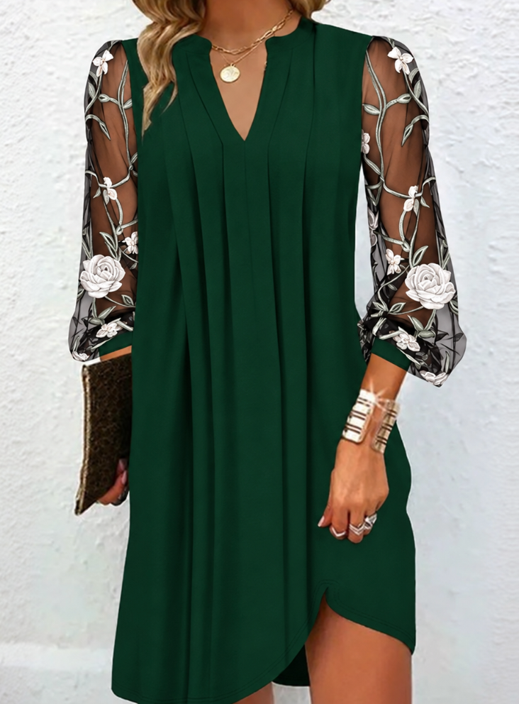 Lamille | Floral Mesh Dress