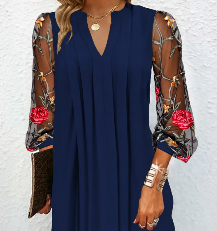 Samille | Floral Mesh Dress