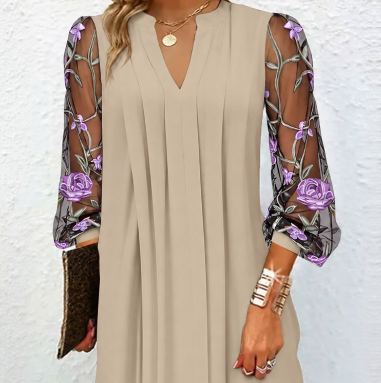 Tamille | Floral Mesh Dress