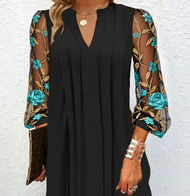 Pamille | Floral Mesh Dress
