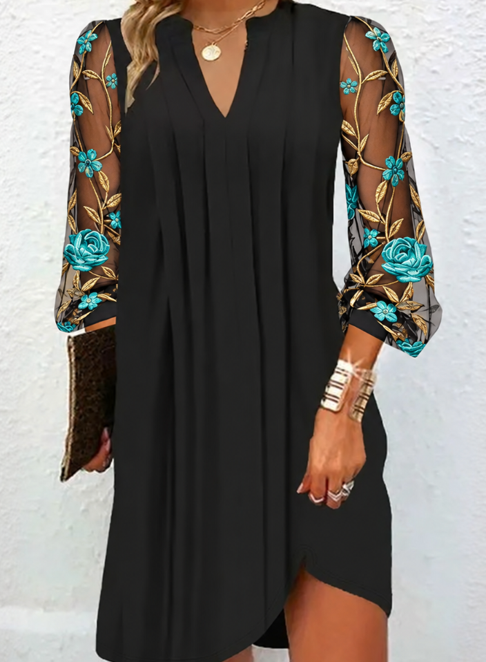 Pamille | Floral Mesh Dress