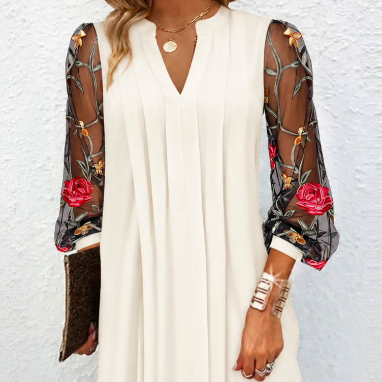 Kamille | Floral Mesh Dress