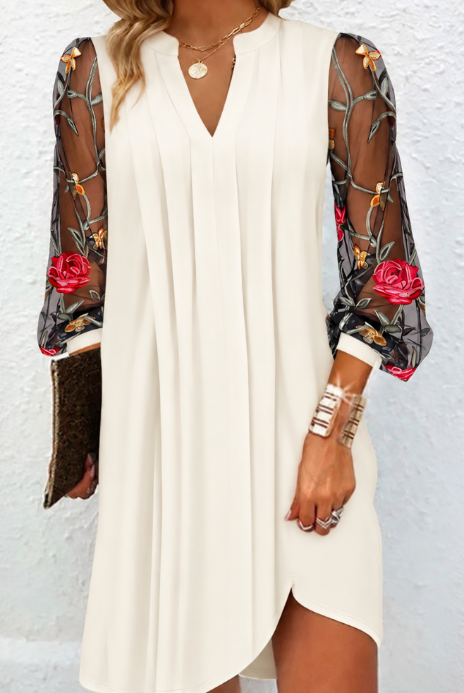 Kamille | Floral Mesh Dress