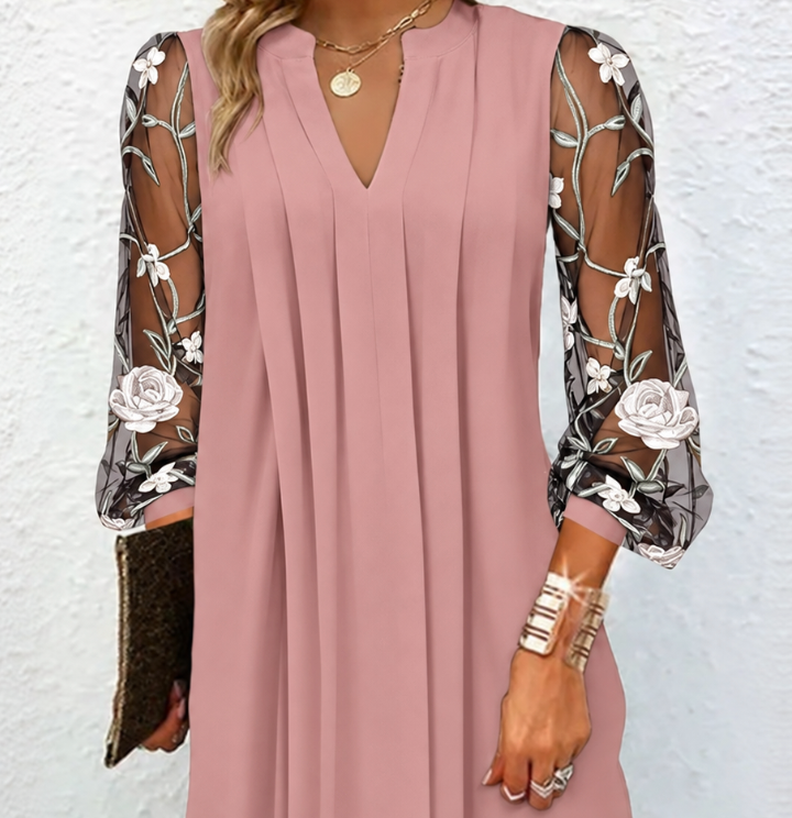 Xamille | Floral Mesh Dress