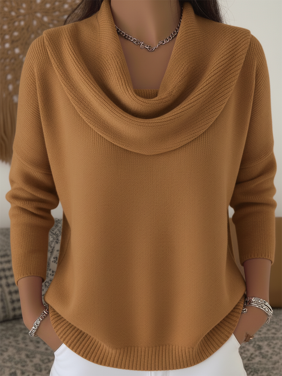 Gwyneth | Cozy Cowl Neck Pullover Sweater