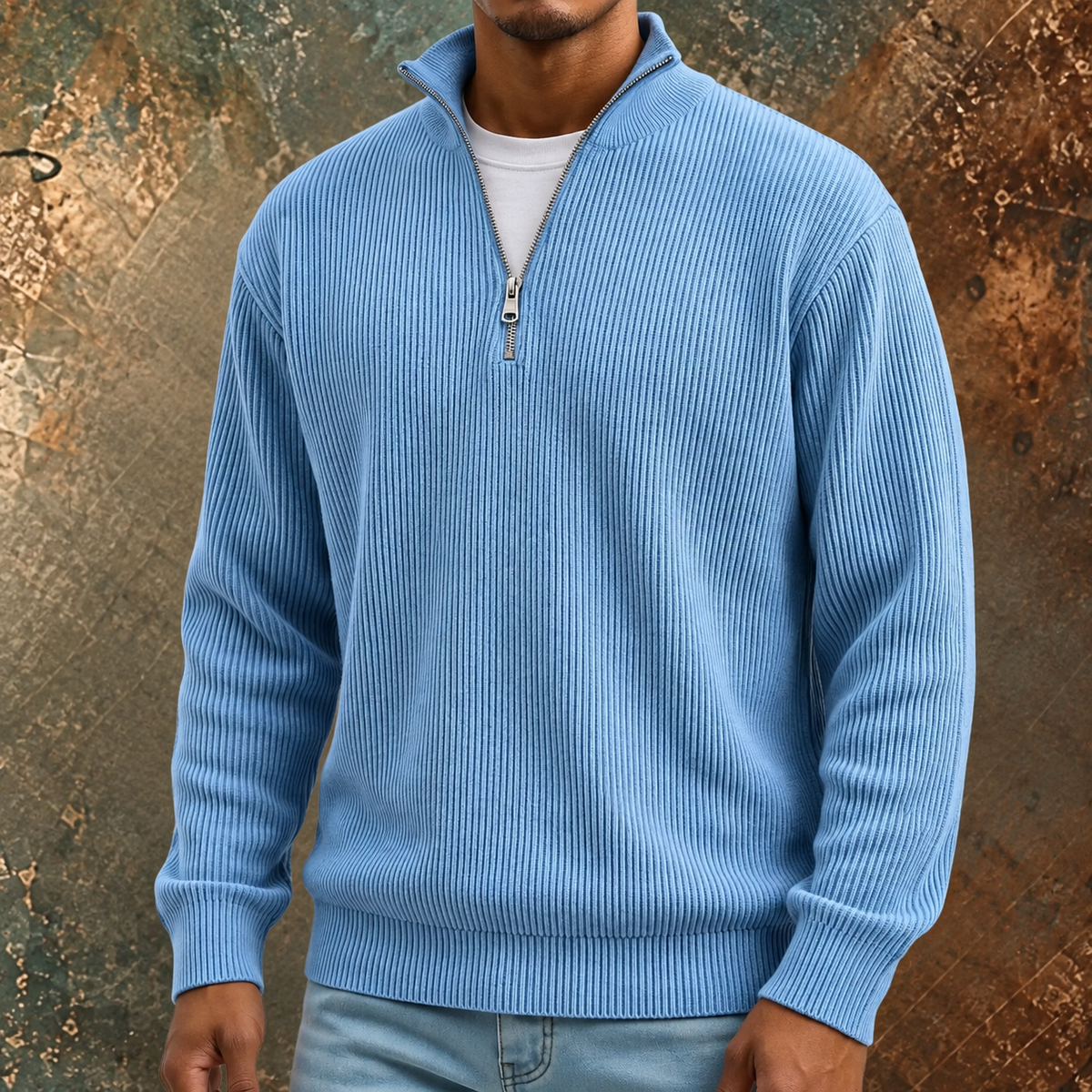 Andre | Half Zip Long Sleeve Sweater