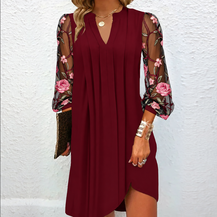 Jamille | Floral Mesh Dress