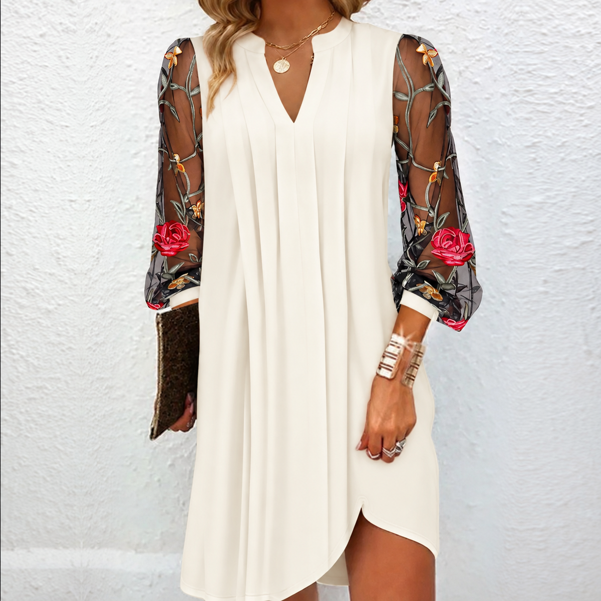 Kamille | Floral Mesh Dress
