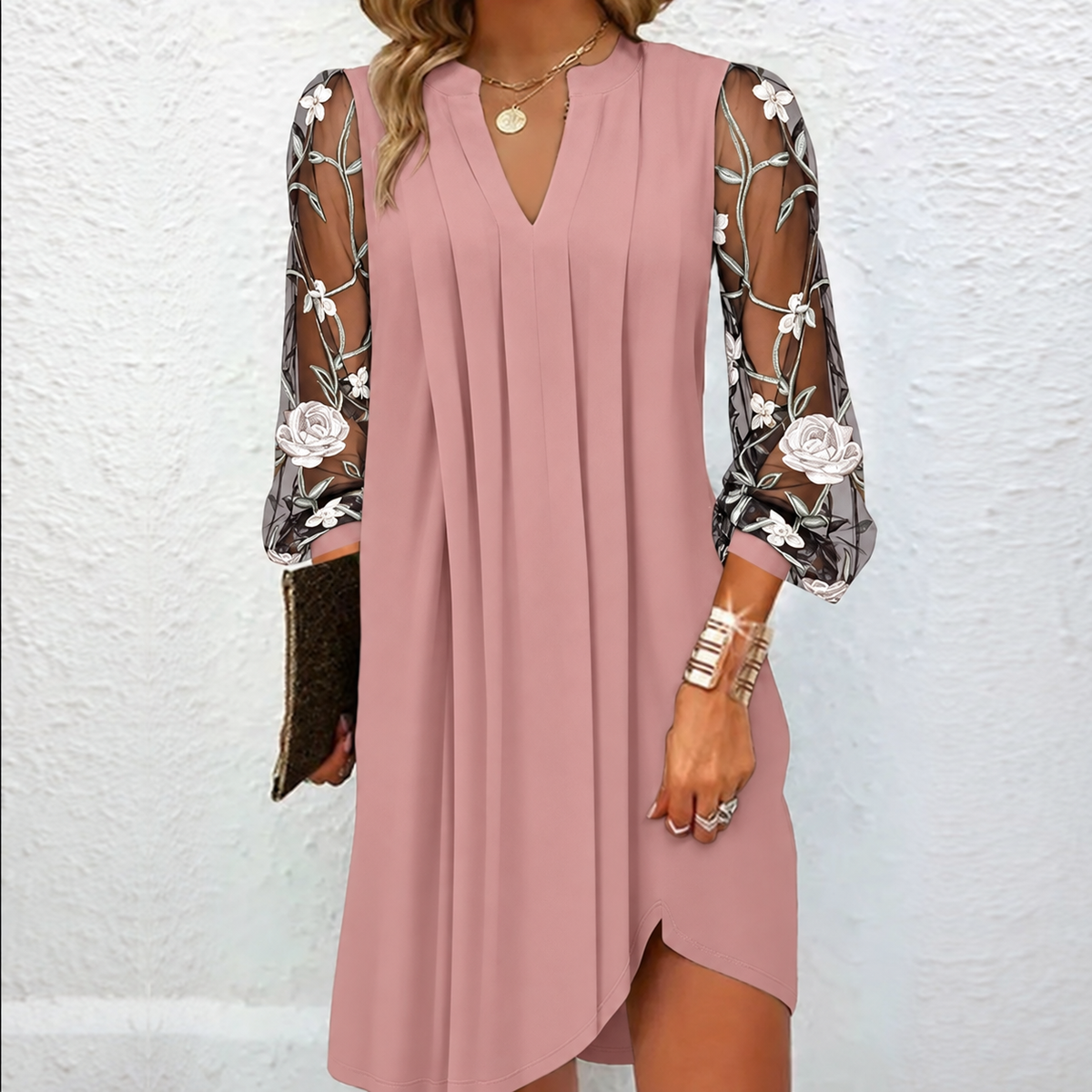 Xamille | Floral Mesh Dress