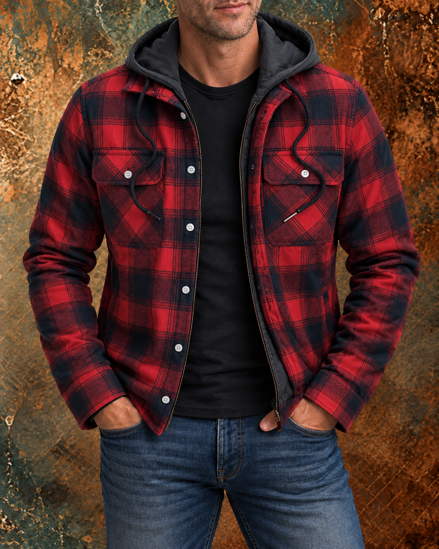 Leo | Checked Zip Jacket