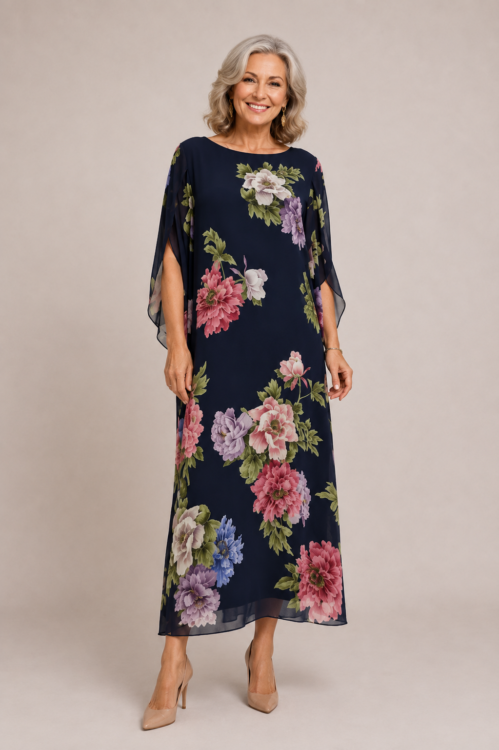 Elowen | Midnight Bloom Maxi Dress