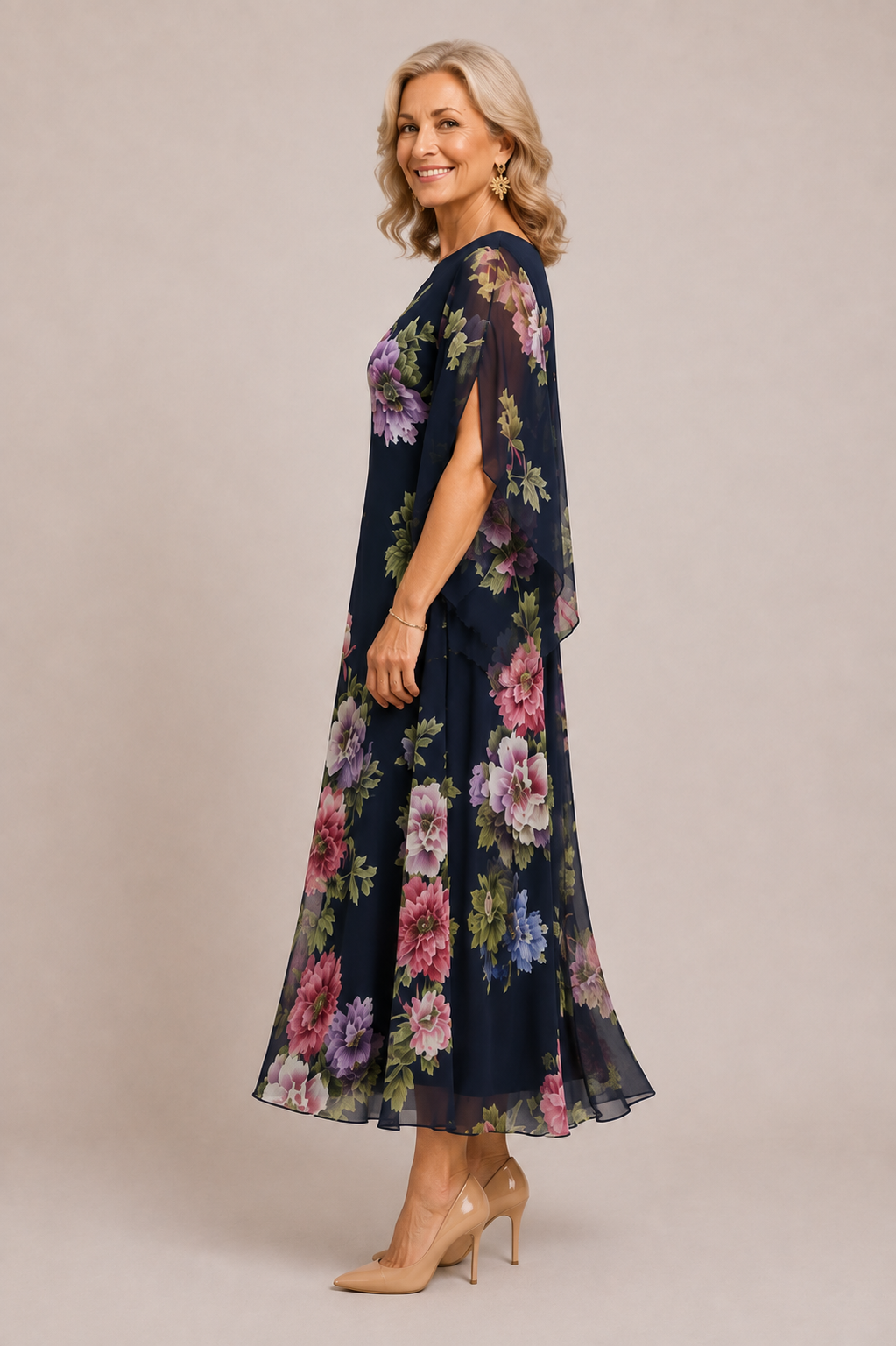 Elowen | Midnight Bloom Maxi Dress