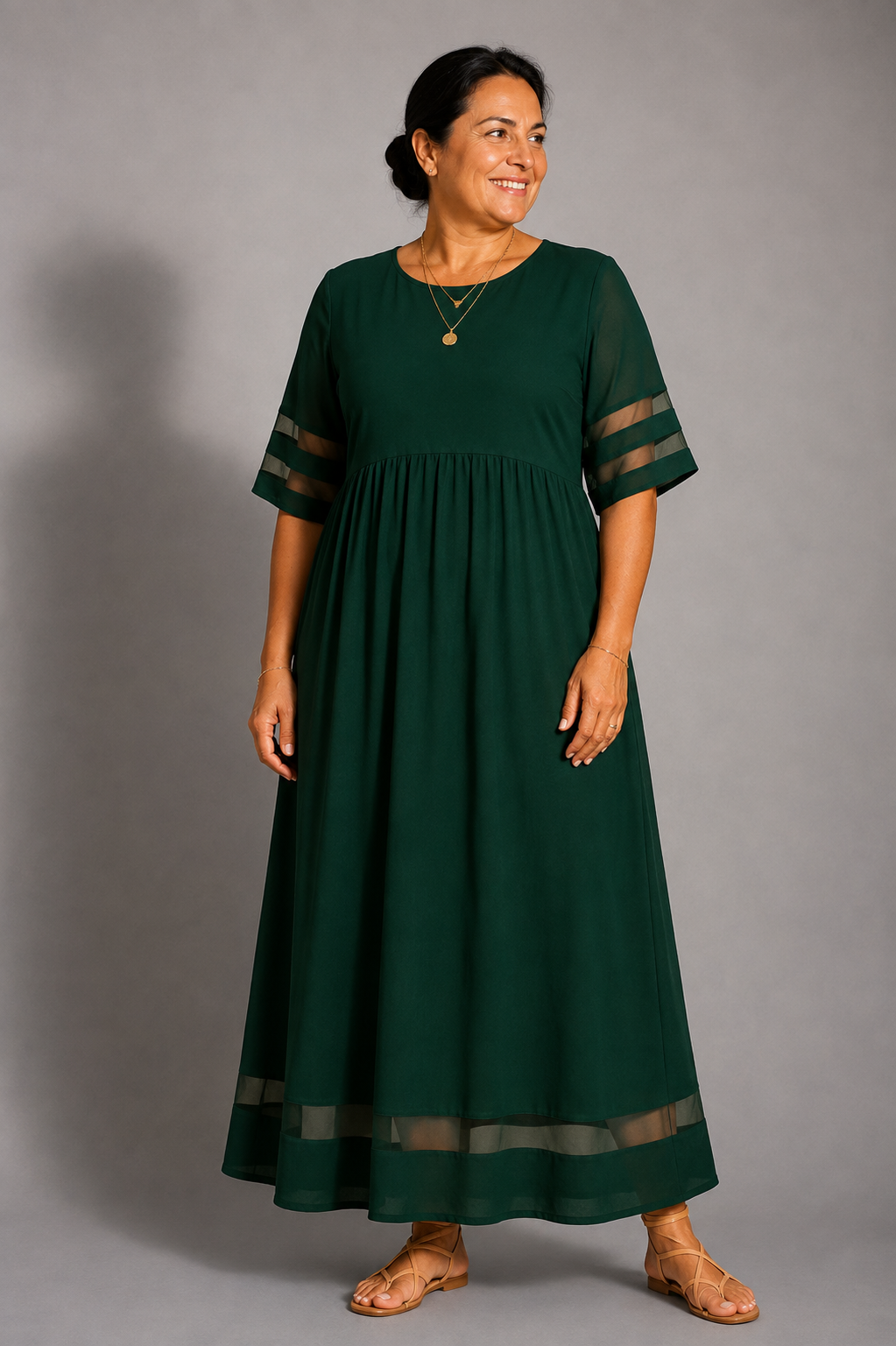 Aubrey | Tummy-Smoothing Midi Dress