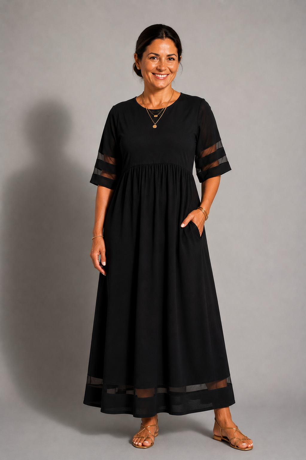 Aubrey | Tummy-Smoothing Midi Dress