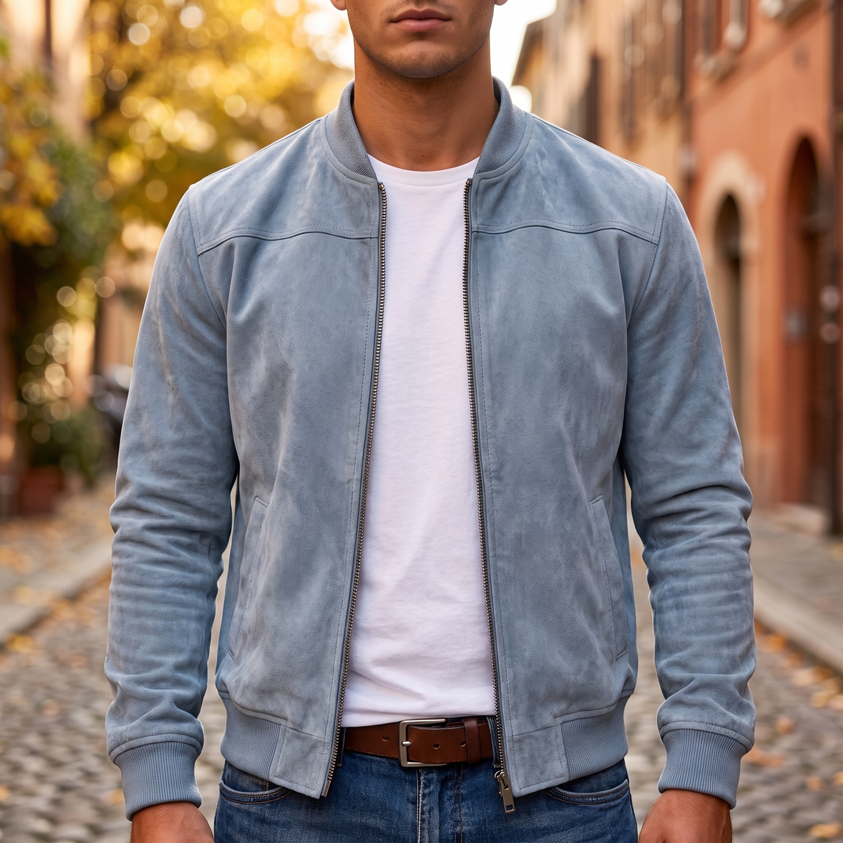 Vincent | Elegant Suede Bomber