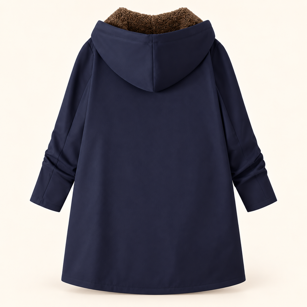 Evelyn | Cozy Sherpa Lined Hooded Coat