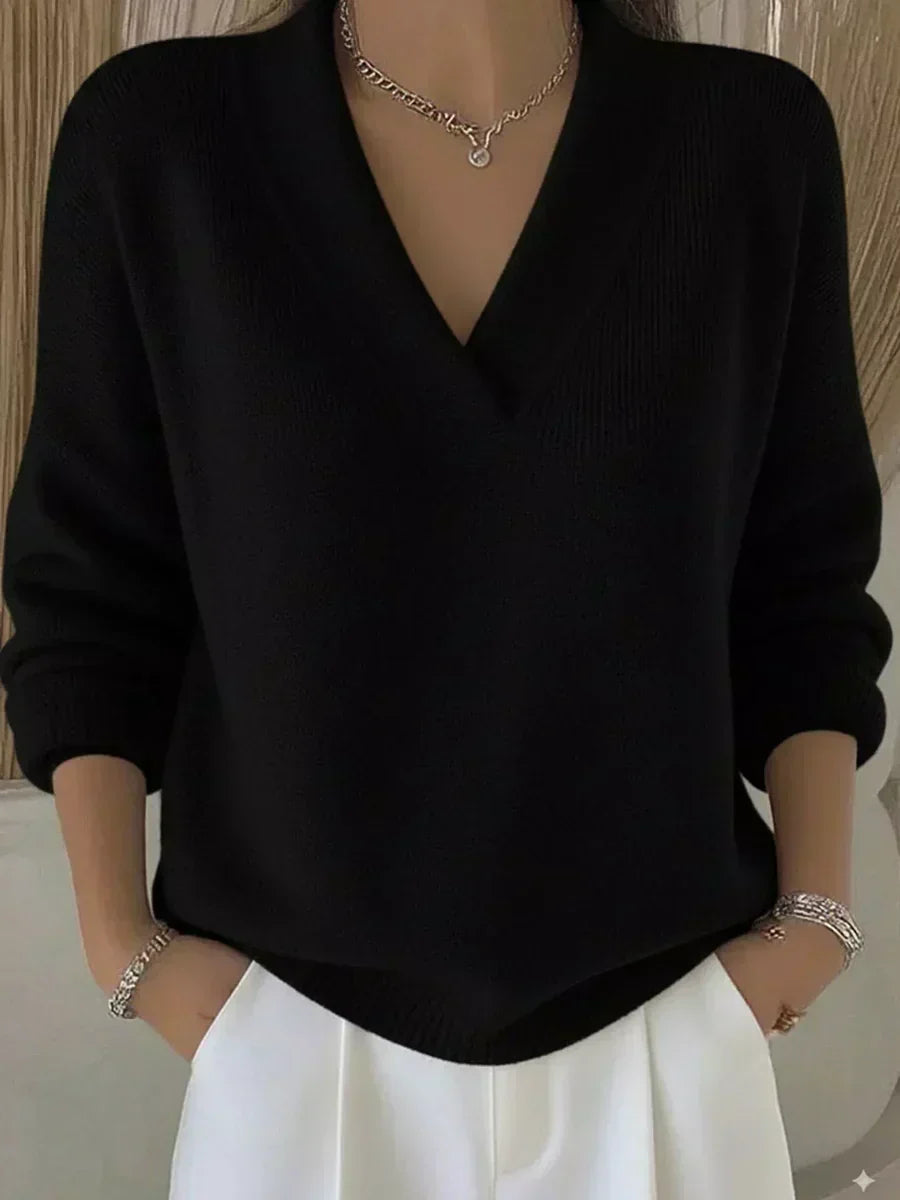Modesta | Oversized V-Neck Sweater