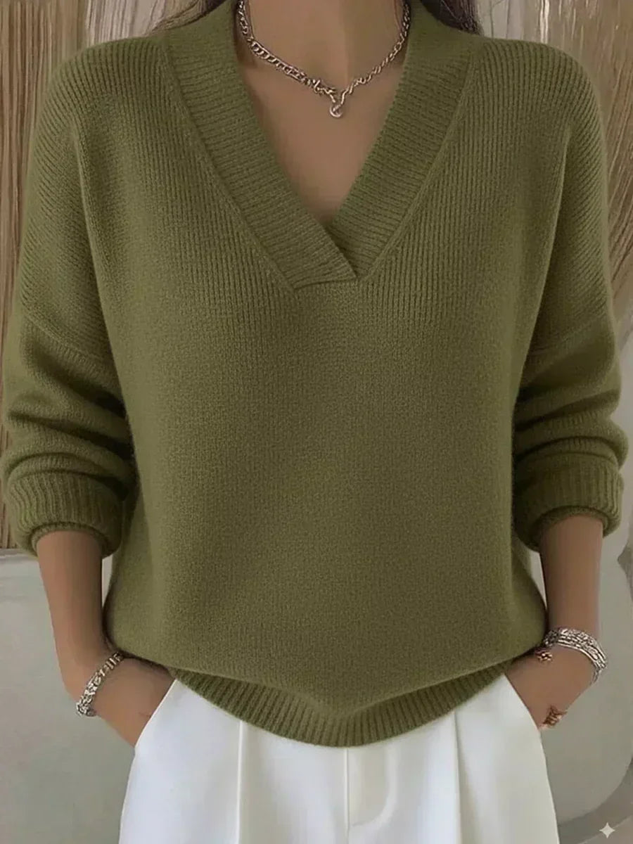 Modesta | Oversized V-Neck Sweater