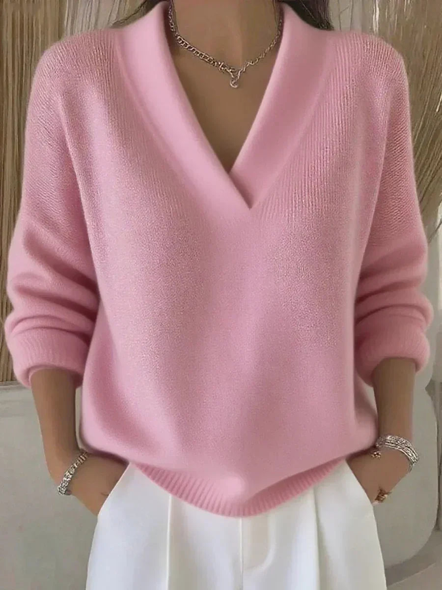 Modesta | Oversized V-Neck Sweater