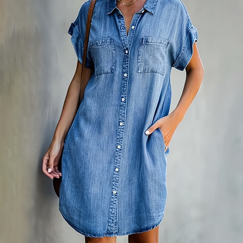 Lunarelle | Denim Shirt Dress