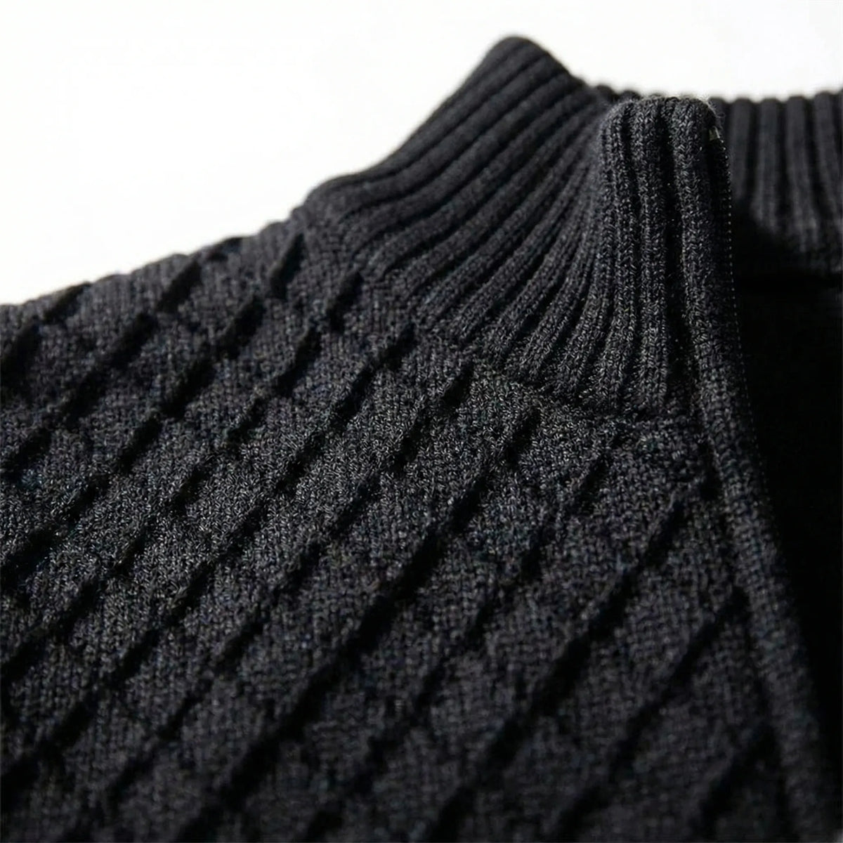 Owen | High Neck Zip Cardigan