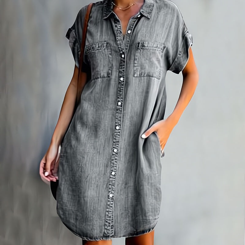 Lunarelle | Denim Shirt Dress