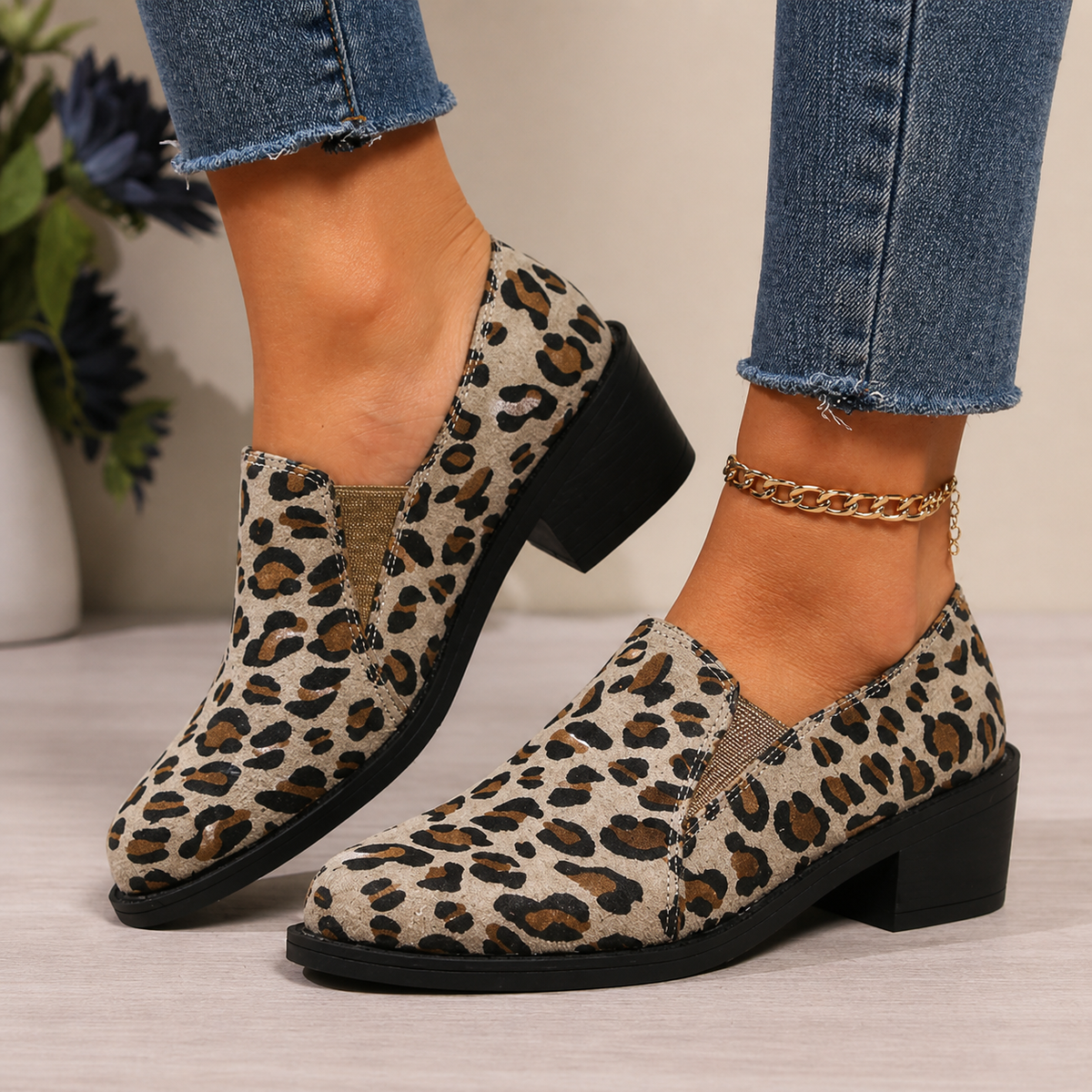 Angélique | Leopard Moccasins