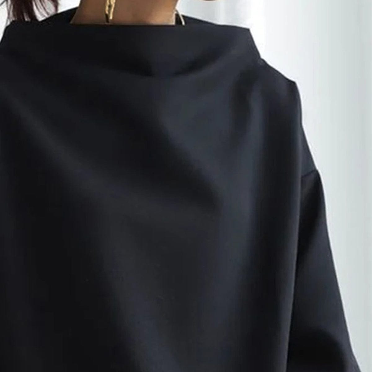Joan | Draped High Neck Top