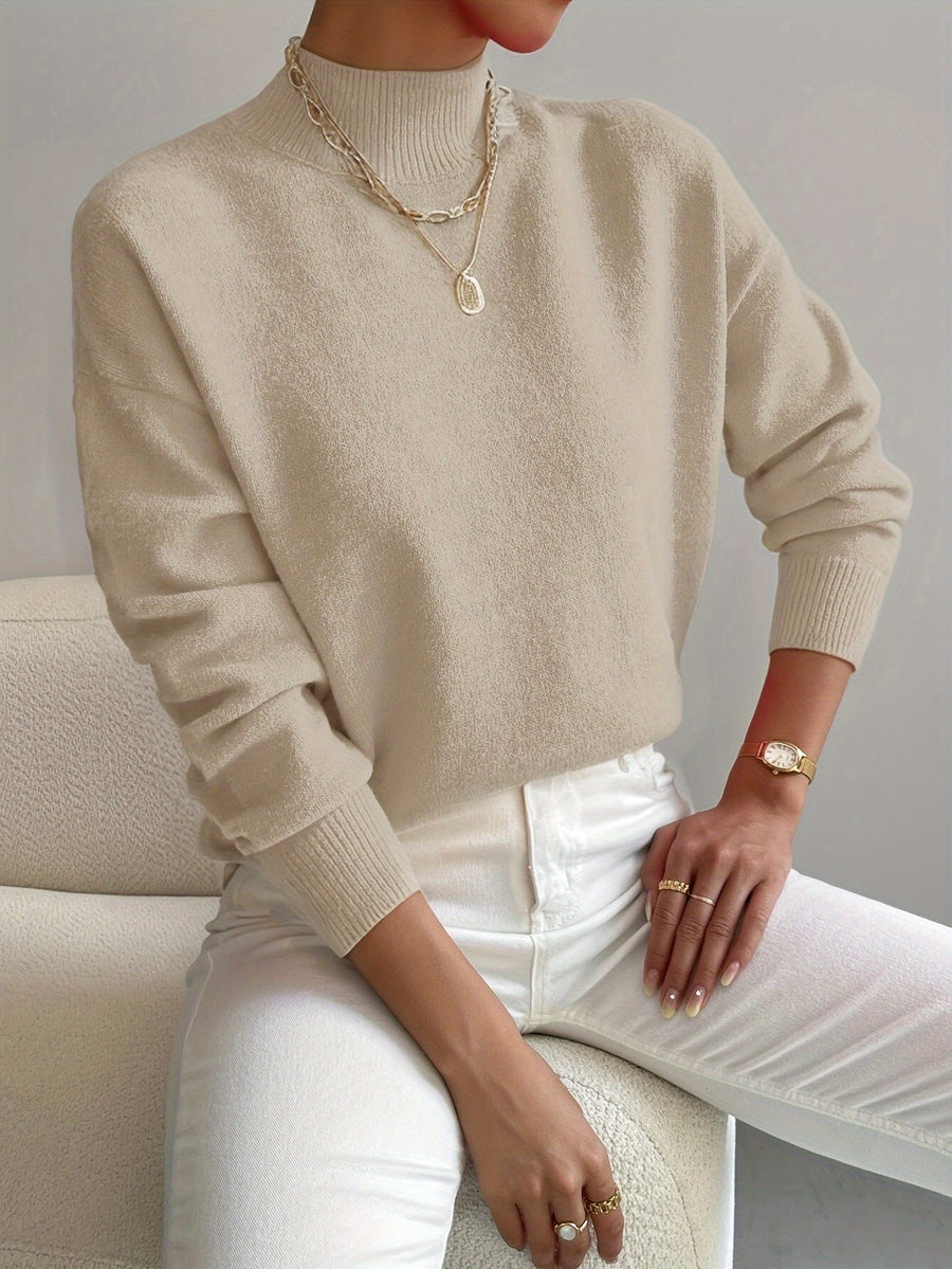 Harper | Soft Mock Neck Sweater