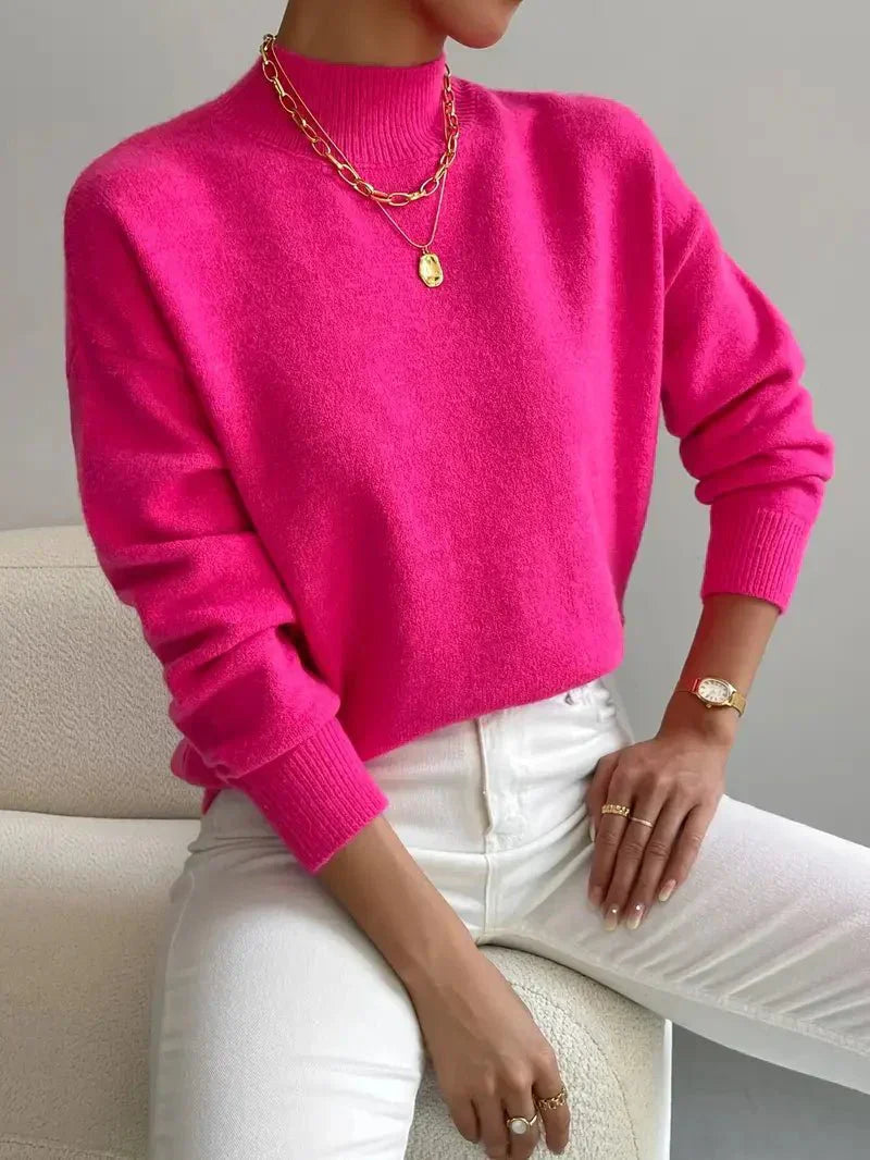 Harper | Soft Mock Neck Sweater