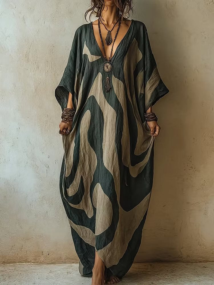 Soraya | Bohemian Print Maxi Dress
