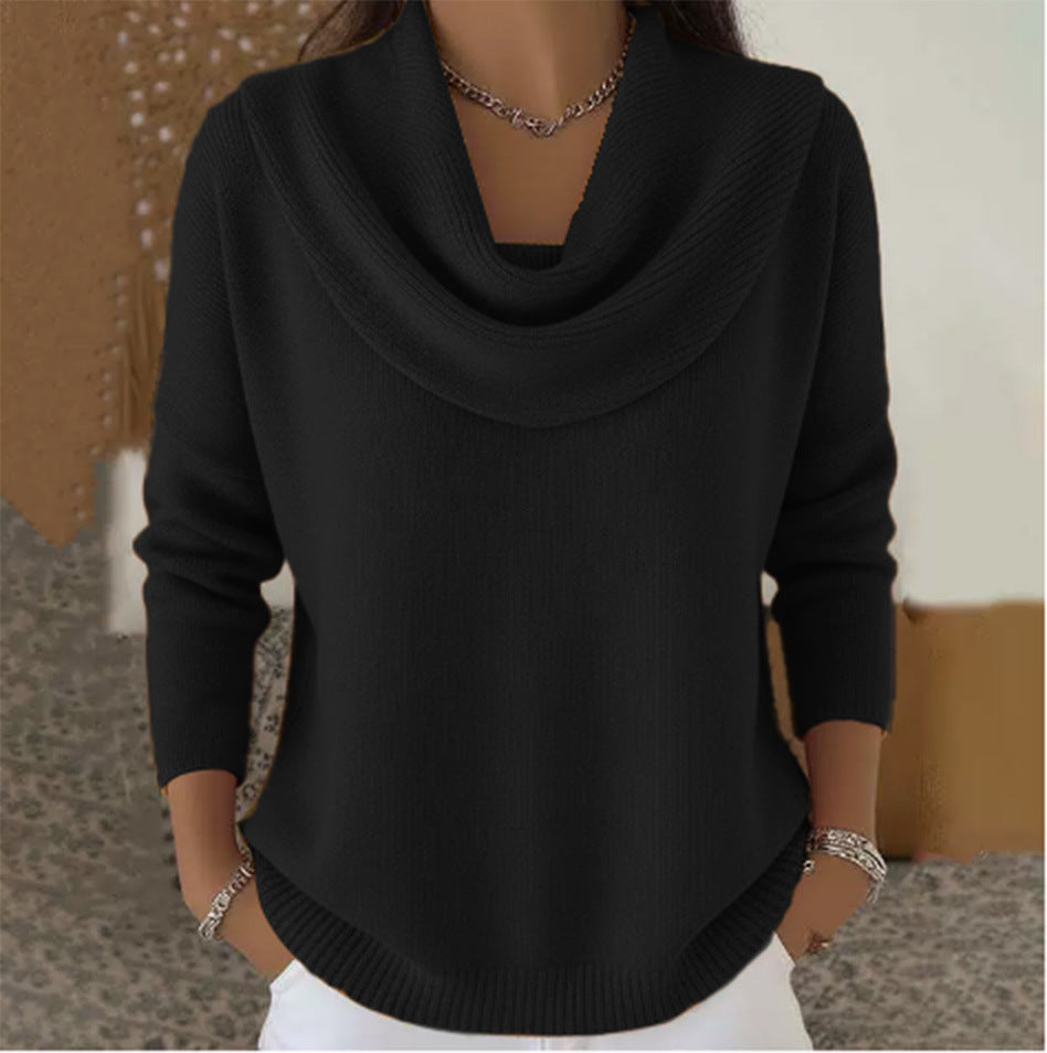 Julia | Sweater with Draped Neck