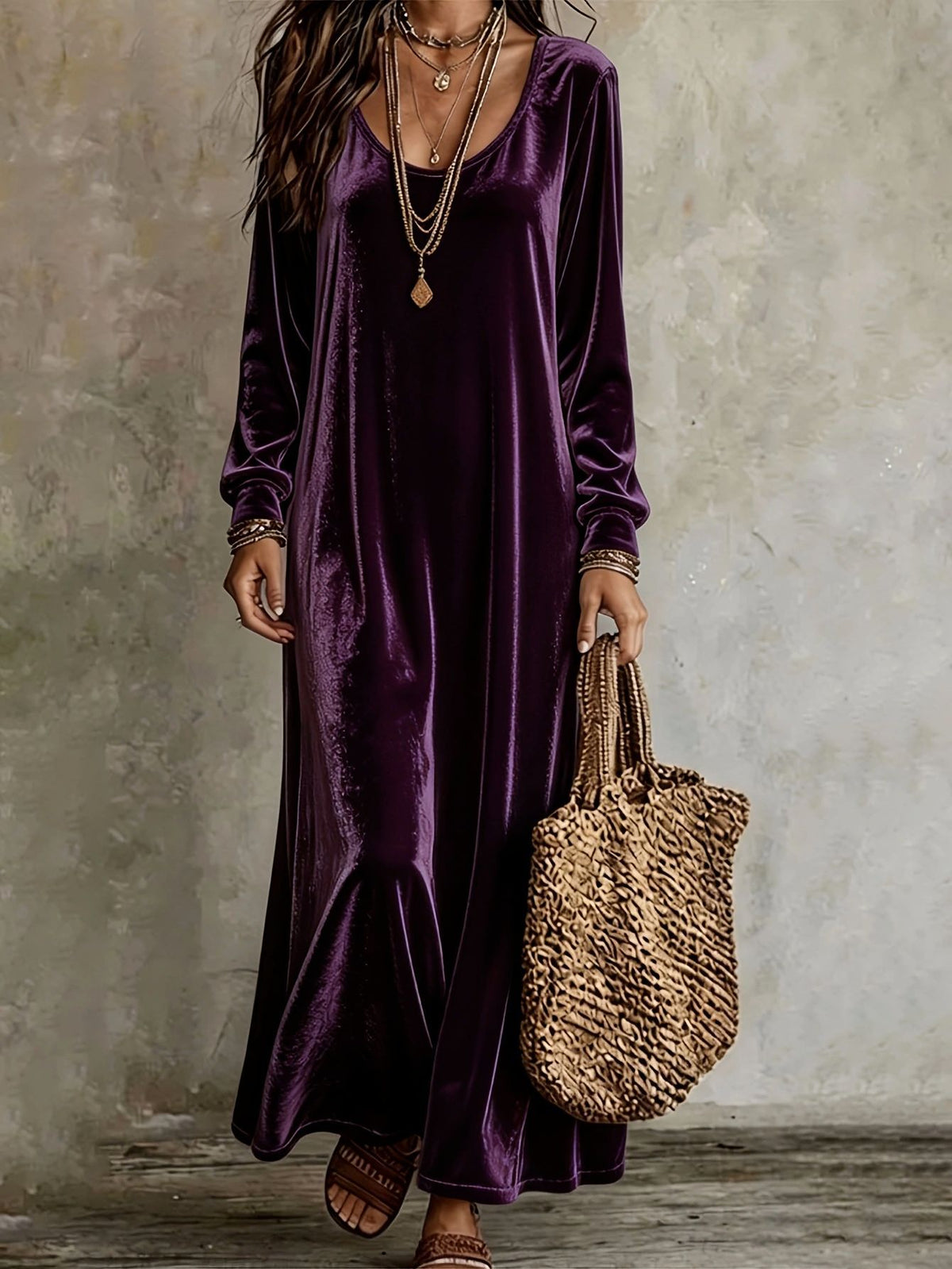 Seraphina | Velvet Maxi Dress