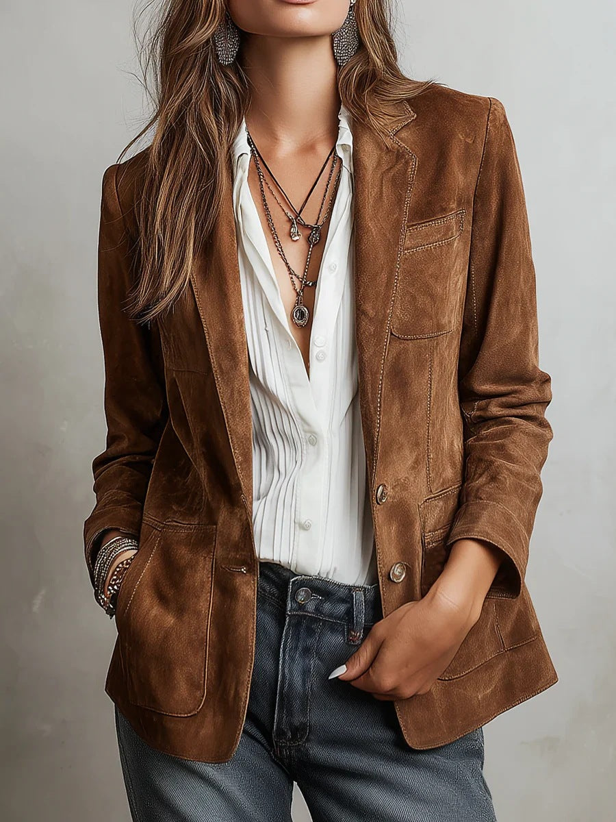 Tamsin | Suede Blazer
