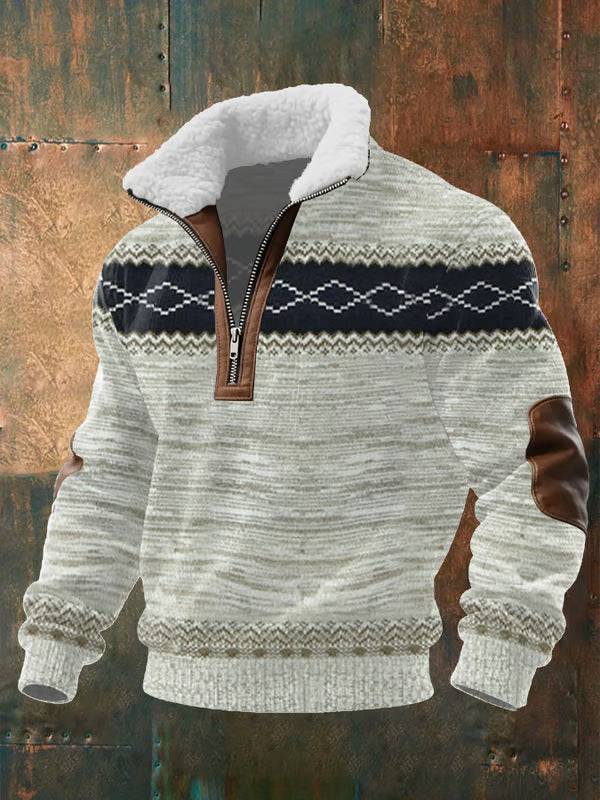 Julian | Lined High Neck Zip Sweater