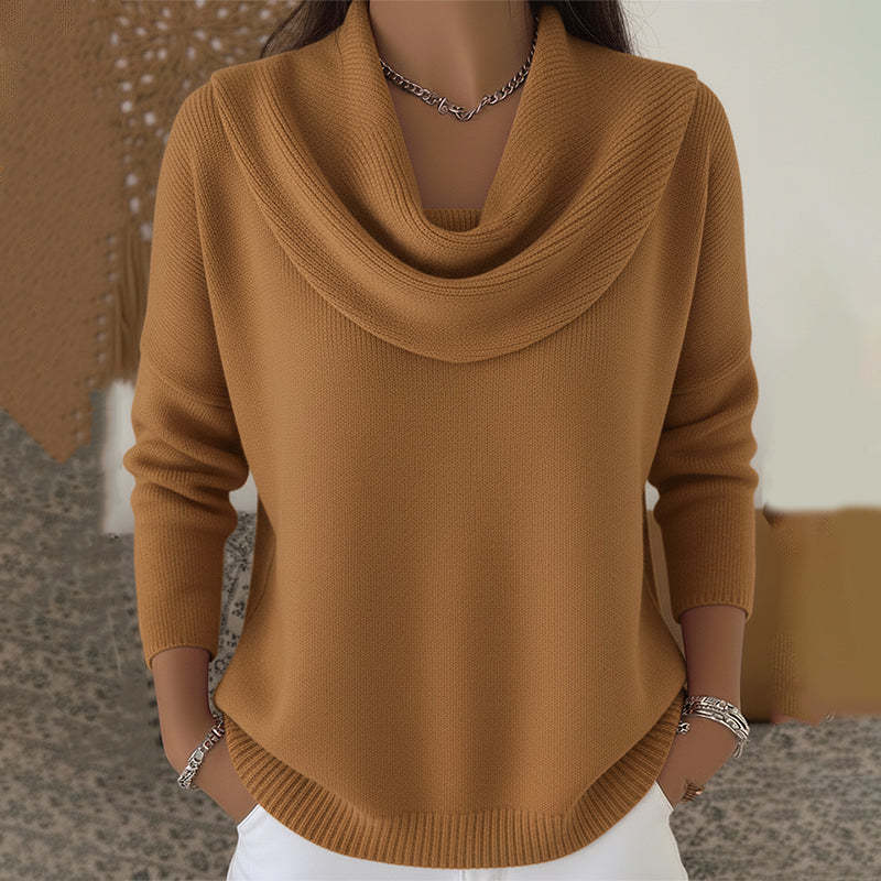Julia | Sweater with Draped Neck