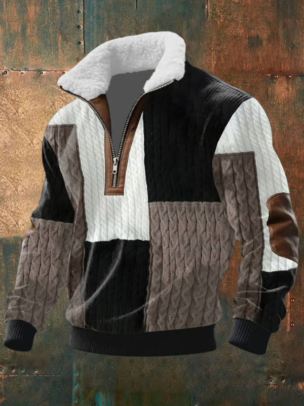 Adrian | High Neck Zip Sweater
