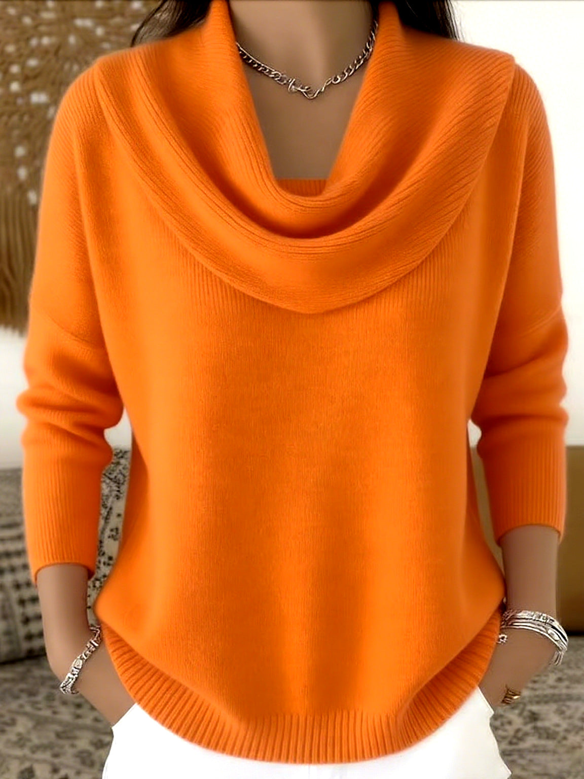 Julia | Sweater with Draped Neck