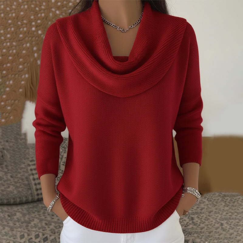 Julia | Sweater with Draped Neck