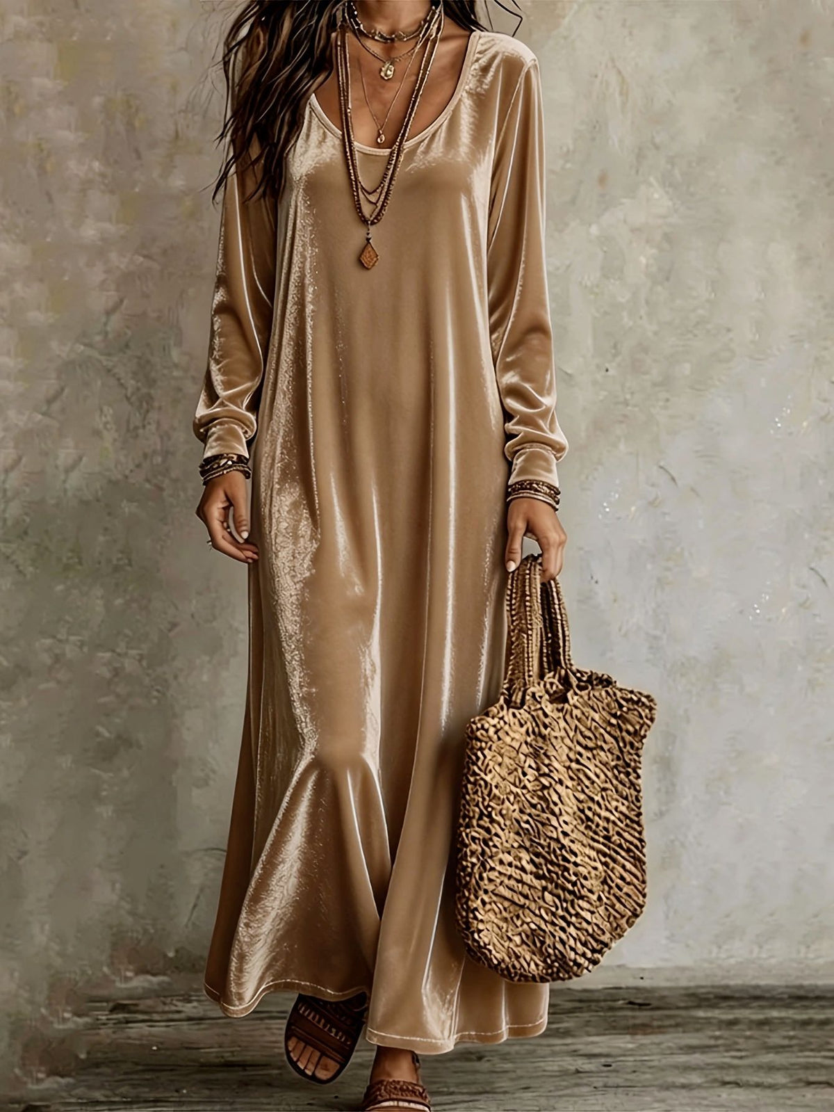 Seraphina | Velvet Maxi Dress