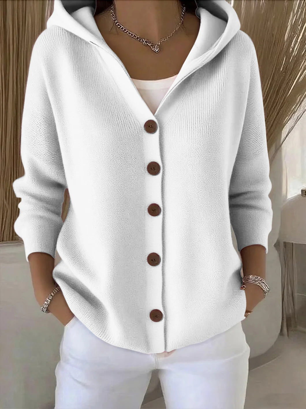 Concettina | Hooded Knit Cardigan